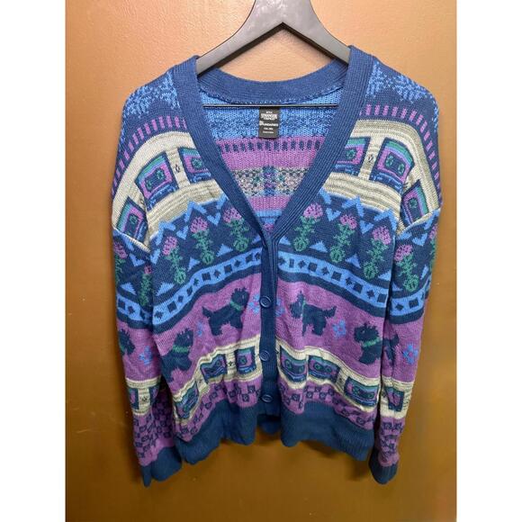 Stranger Things Patterned Knit Cardigan - Picture 1 of 5